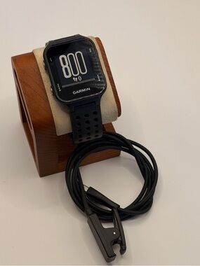 Garmin Approach S20, Tested, Charger Included, Golf GPS Watch, Black